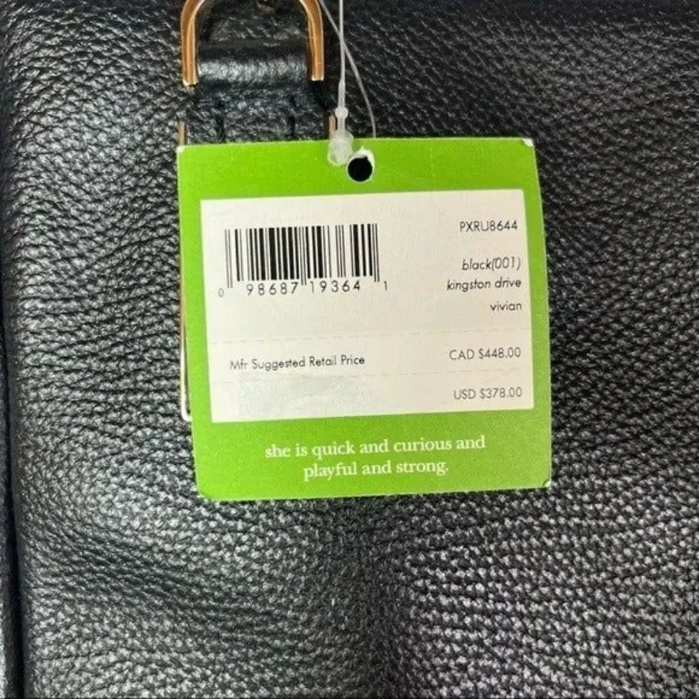Kate Spade Black Kingston Drive Vivian Leather Shoulder Bag
